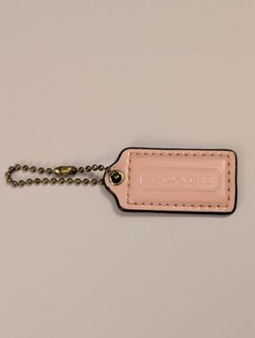 Coach Light Pink Patent Leather Hang Tag GUC